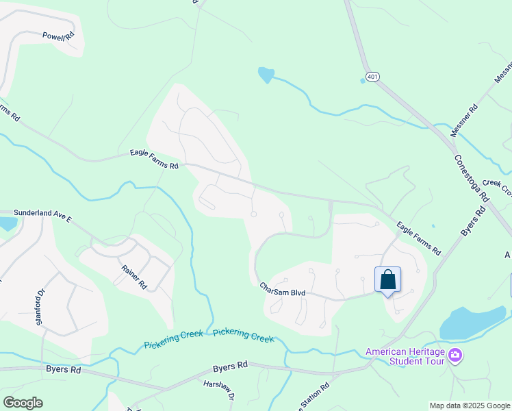 map of restaurants, bars, coffee shops, grocery stores, and more near 3417 Bergamont Way in Chester Springs
