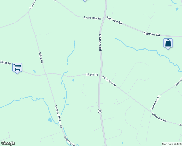 map of restaurants, bars, coffee shops, grocery stores, and more near 31 Lippitt Road in Honey Brook