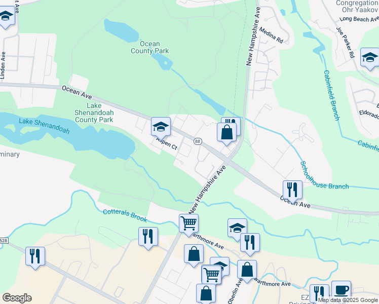map of restaurants, bars, coffee shops, grocery stores, and more near 942 Jessica Court in Lakewood