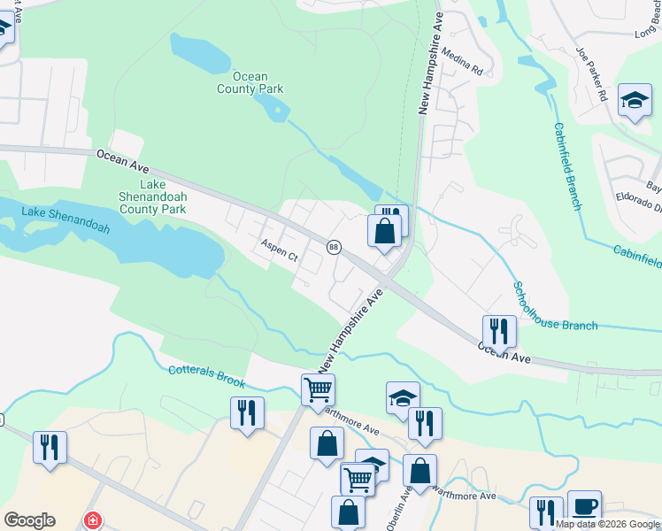 map of restaurants, bars, coffee shops, grocery stores, and more near 942 Jessica Court in Lakewood