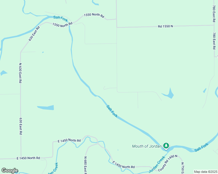 map of restaurants, bars, coffee shops, grocery stores, and more near 15000 North 700 East Road in Oakwood