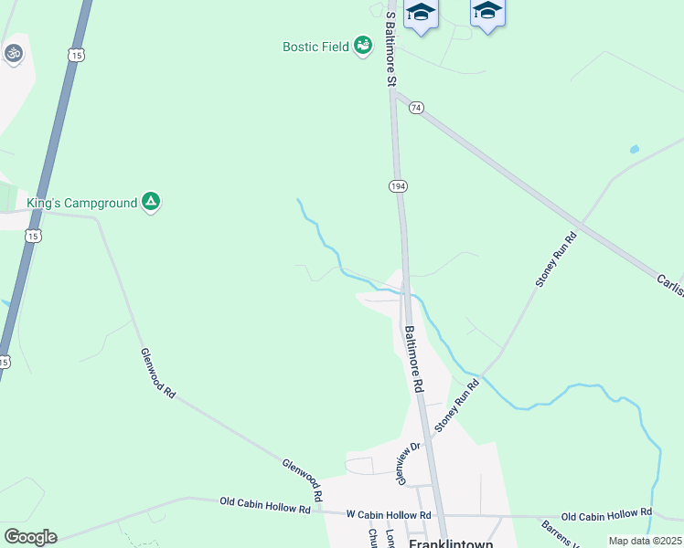 map of restaurants, bars, coffee shops, grocery stores, and more near in Dillsburg