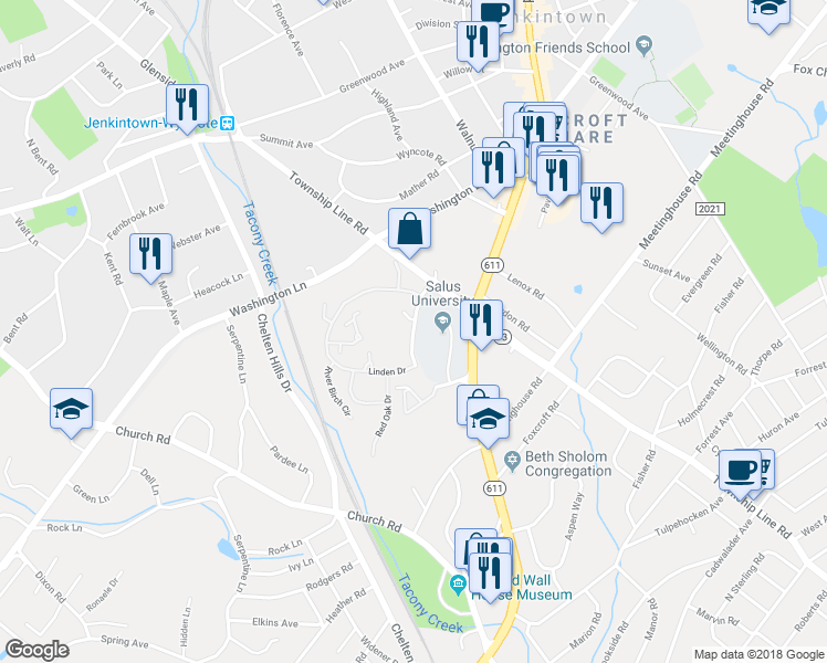 map of restaurants, bars, coffee shops, grocery stores, and more near 100 Breyer Drive in Montgomery