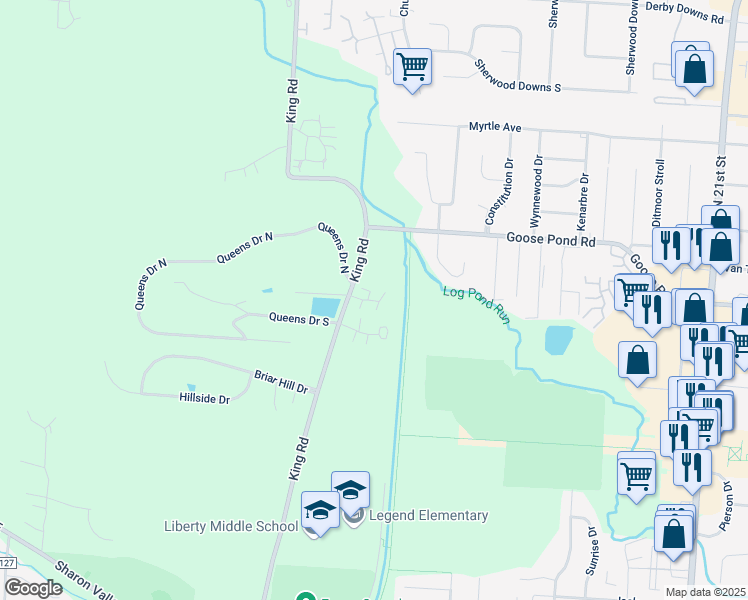 map of restaurants, bars, coffee shops, grocery stores, and more near 931 King Road in Newark