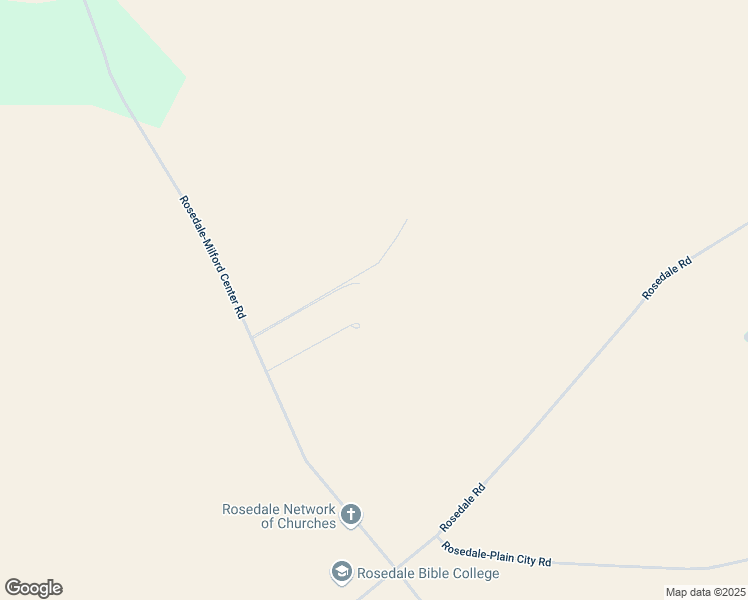 map of restaurants, bars, coffee shops, grocery stores, and more near 10369 Rosedale-Milford Center Road in Irwin