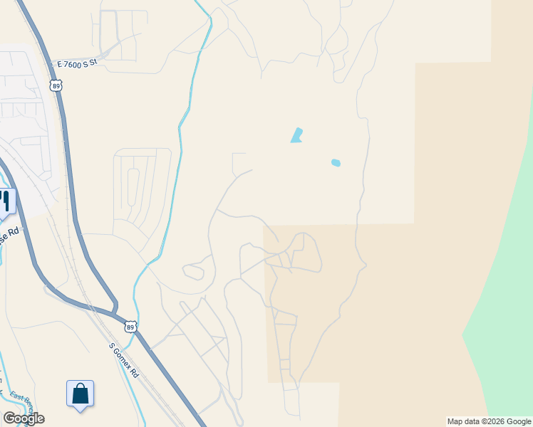 map of restaurants, bars, coffee shops, grocery stores, and more near 4879 South Englemann Lane in Spanish Fork