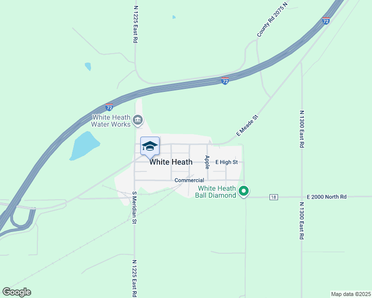 map of restaurants, bars, coffee shops, grocery stores, and more near 108 West Meade Street in White Heath