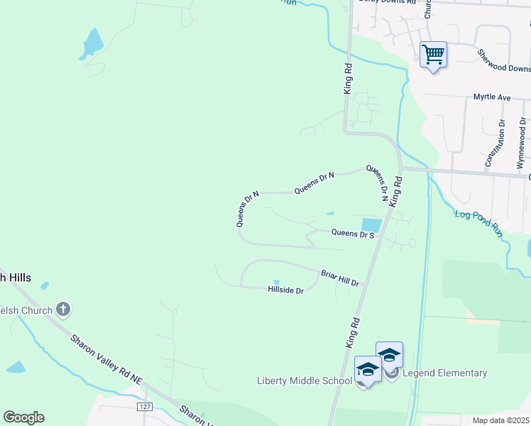 map of restaurants, bars, coffee shops, grocery stores, and more near 171 Valley Drive in Newark