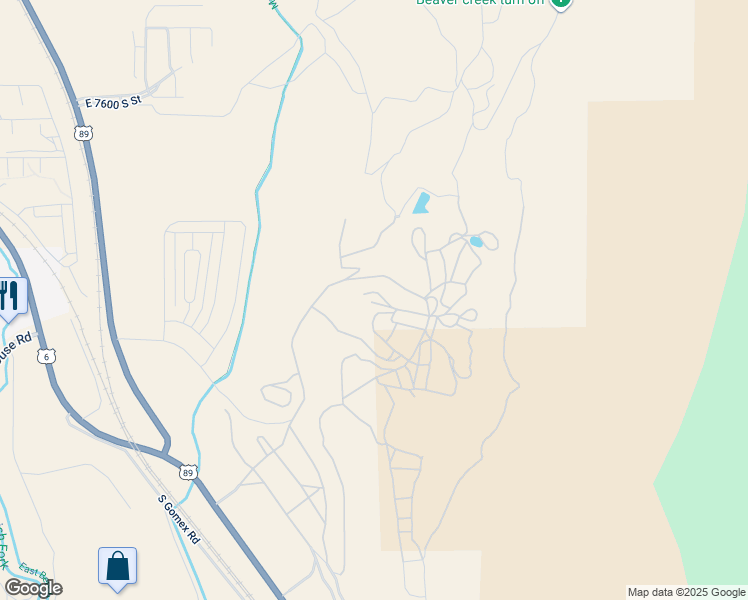map of restaurants, bars, coffee shops, grocery stores, and more near 4866 South Englemann Lane in Spanish Fork