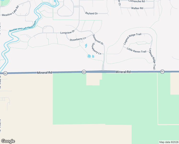 map of restaurants, bars, coffee shops, grocery stores, and more near 8150 Mineral Road in Niwot