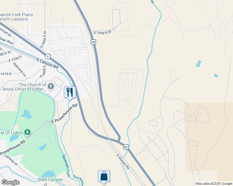 map of restaurants, bars, coffee shops, grocery stores, and more near in Springville