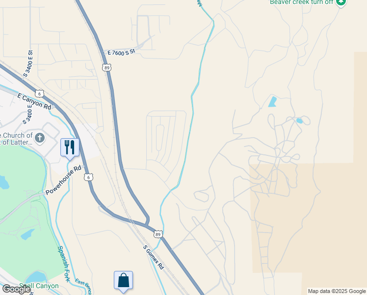 map of restaurants, bars, coffee shops, grocery stores, and more near 4763 Heartwood Road in Spanish Fork