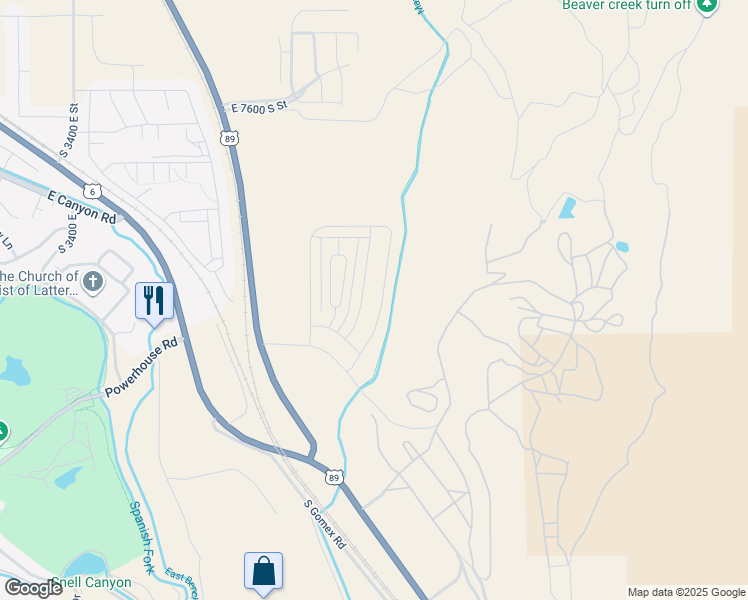 map of restaurants, bars, coffee shops, grocery stores, and more near 4764 Heartwood Road in Spanish Fork