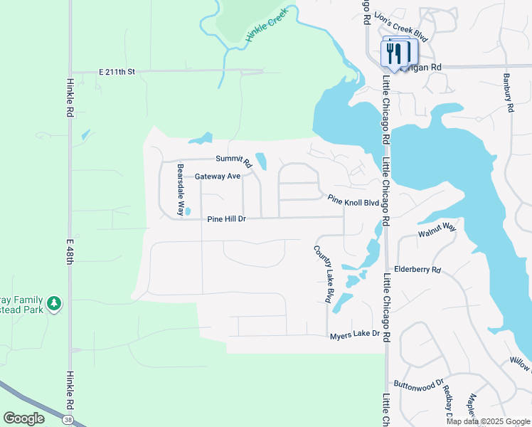 map of restaurants, bars, coffee shops, grocery stores, and more near 20642 Summit Road in Noblesville