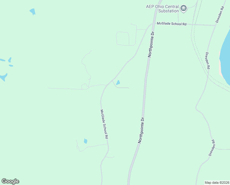 map of restaurants, bars, coffee shops, grocery stores, and more near 9150 McGlade School Road in Dresden