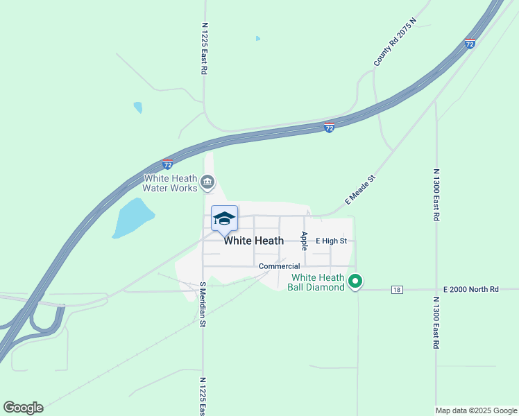 map of restaurants, bars, coffee shops, grocery stores, and more near 108 West Meade Street in White Heath