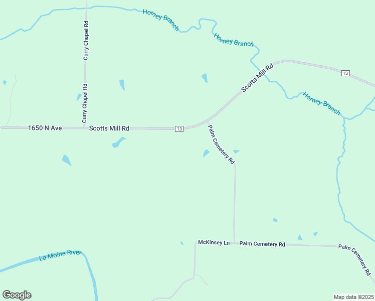 map of restaurants, bars, coffee shops, grocery stores, and more near 12952 Scotts Mill Road in Rushville
