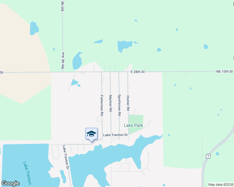 map of restaurants, bars, coffee shops, grocery stores, and more near 1921-2799 Sportsman Road in Trenton