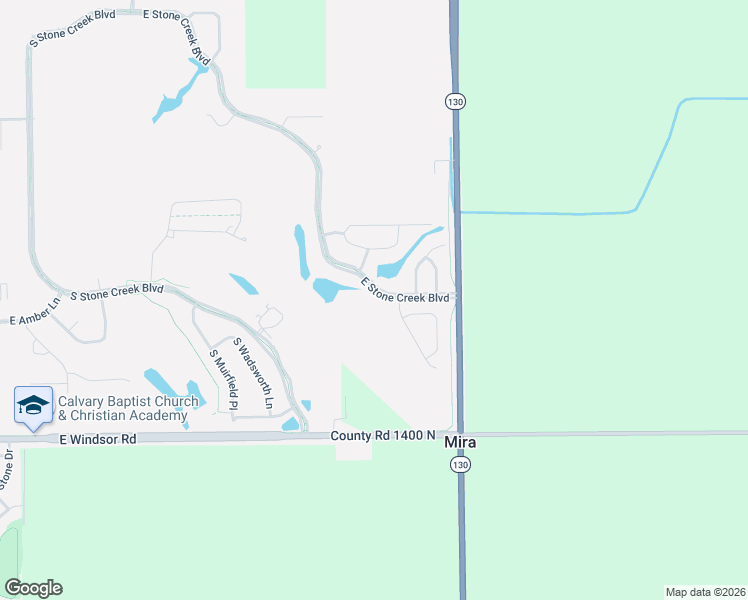map of restaurants, bars, coffee shops, grocery stores, and more near 3052 East Stone Creek Boulevard in Urbana