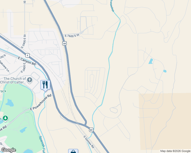 map of restaurants, bars, coffee shops, grocery stores, and more near 690 715 South in Mapleton