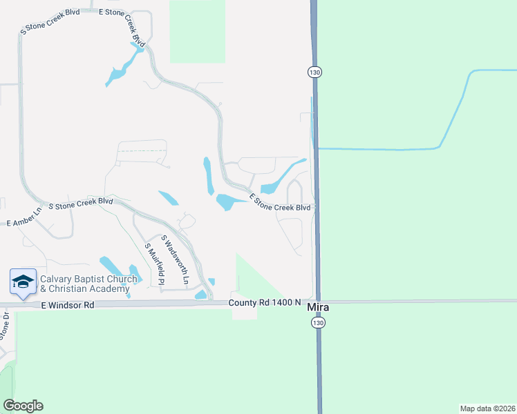 map of restaurants, bars, coffee shops, grocery stores, and more near 3052 East Stone Creek Boulevard in Urbana