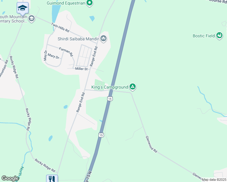 map of restaurants, bars, coffee shops, grocery stores, and more near 104 Glenwood Road in Dillsburg