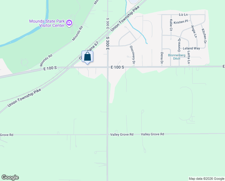 map of restaurants, bars, coffee shops, grocery stores, and more near 1180 South 300 East in Anderson
