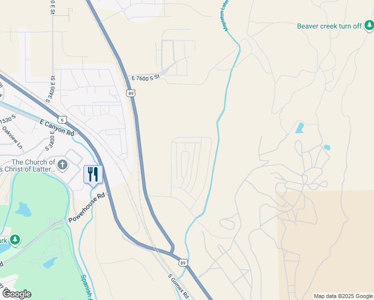 map of restaurants, bars, coffee shops, grocery stores, and more near 4661 Poplar Way in Spanish Fork