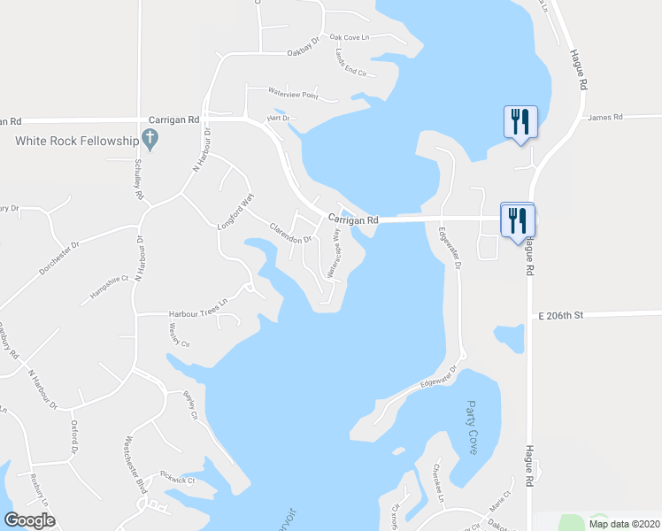 map of restaurants, bars, coffee shops, grocery stores, and more near 20759 Waterscape Way in Noblesville