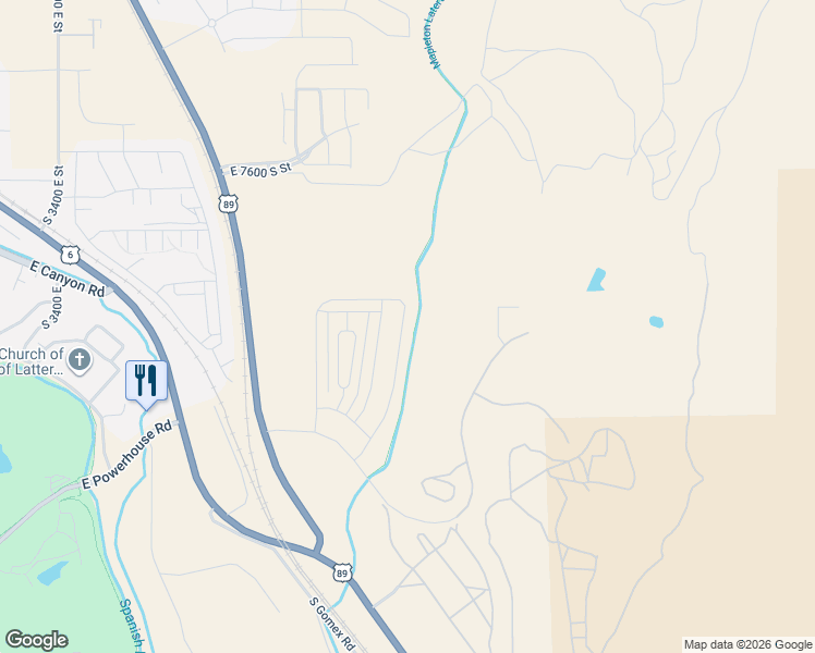 map of restaurants, bars, coffee shops, grocery stores, and more near 4651 Heartwood Road in Spanish Fork