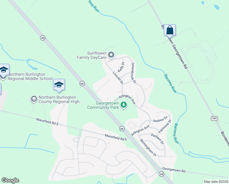 map of restaurants, bars, coffee shops, grocery stores, and more near 7 Pheasant Court in Mansfield