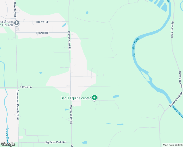 map of restaurants, bars, coffee shops, grocery stores, and more near Don Avenue in Vermilion County