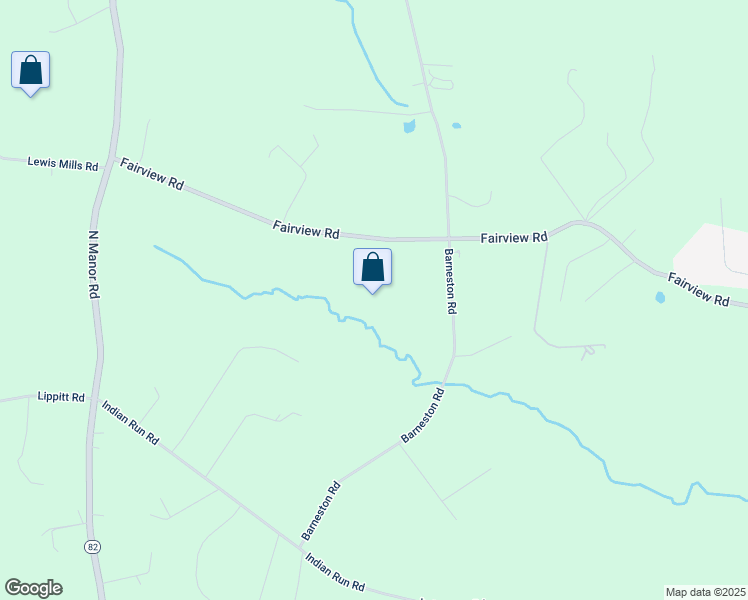 map of restaurants, bars, coffee shops, grocery stores, and more near 160 Fairview Road in Glenmoore