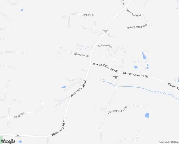 map of restaurants, bars, coffee shops, grocery stores, and more near 2086 Welsh Hills Road Northeast in Granville