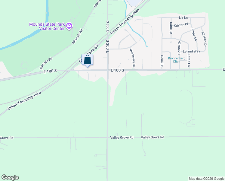 map of restaurants, bars, coffee shops, grocery stores, and more near 1180 South 300 East in Anderson