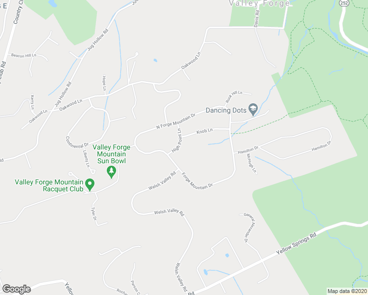 map of restaurants, bars, coffee shops, grocery stores, and more near 1674 High Point Lane in Valley Forge