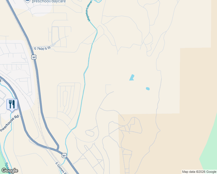 map of restaurants, bars, coffee shops, grocery stores, and more near 101 West Linden Lane in Spanish Fork