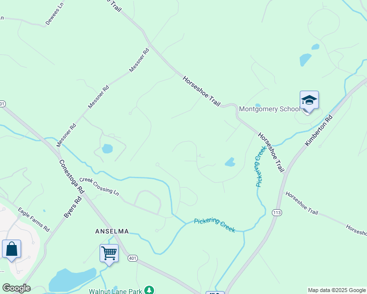 map of restaurants, bars, coffee shops, grocery stores, and more near 1729 Chantilly Lane in Chester Springs