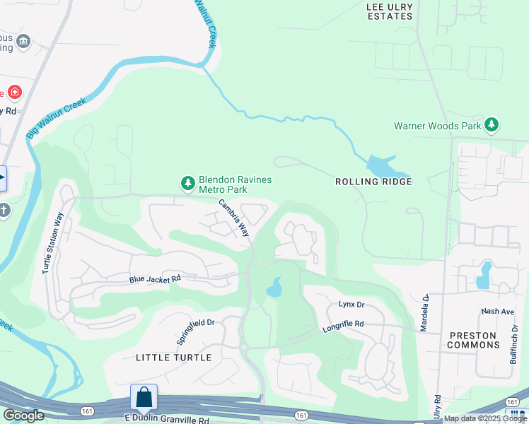 map of restaurants, bars, coffee shops, grocery stores, and more near 5436 Lakota Drive in Westerville