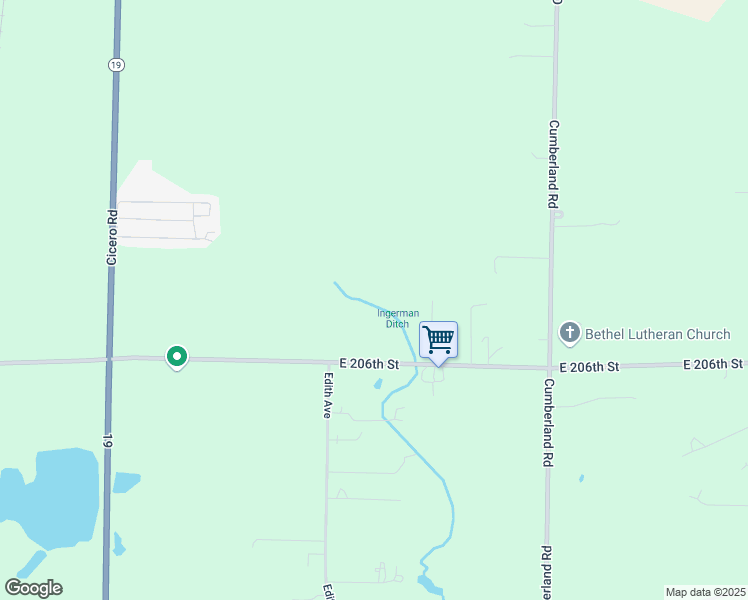 map of restaurants, bars, coffee shops, grocery stores, and more near 9366 East 206th Street in Noblesville