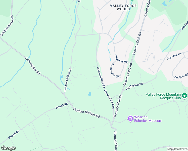map of restaurants, bars, coffee shops, grocery stores, and more near 120 Diamond Rock Road in Phoenixville