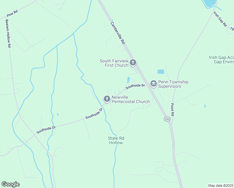 map of restaurants, bars, coffee shops, grocery stores, and more near 34 Southside Drive in Newville