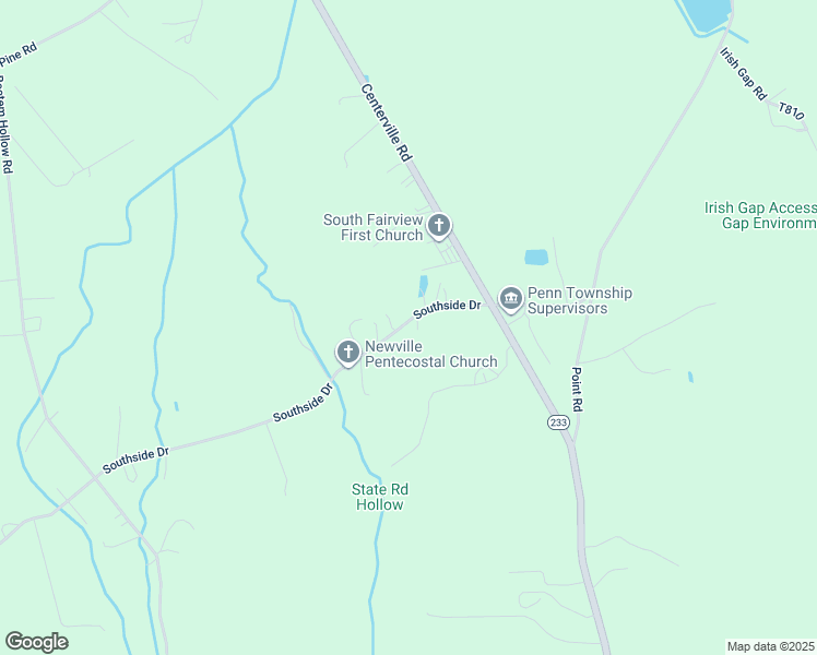 map of restaurants, bars, coffee shops, grocery stores, and more near 27 Southside Drive in Newville