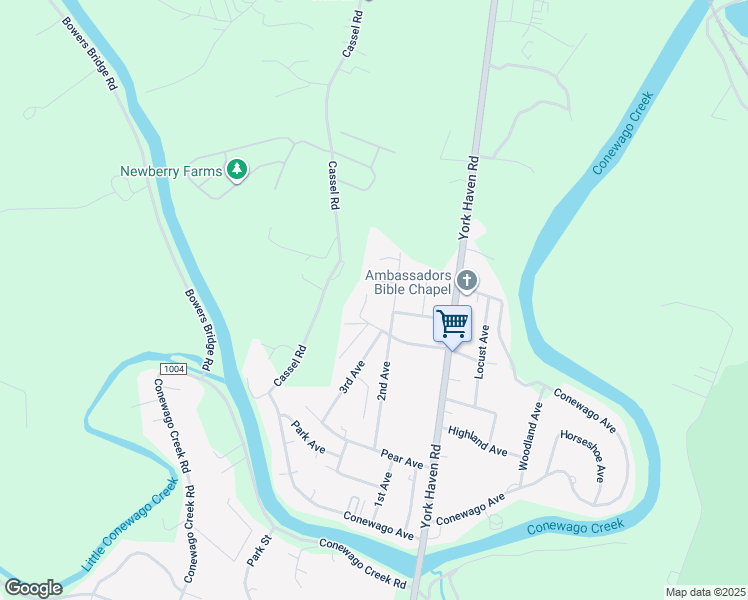 map of restaurants, bars, coffee shops, grocery stores, and more near South Second Street in Manchester