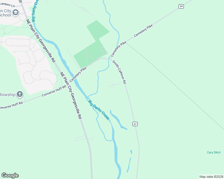 map of restaurants, bars, coffee shops, grocery stores, and more near 9990 Smith-Calhoun Road in Plain City