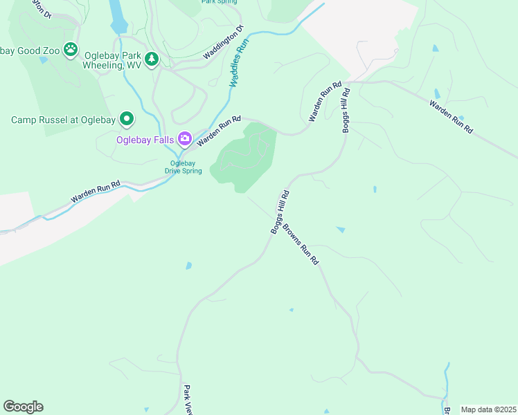 map of restaurants, bars, coffee shops, grocery stores, and more near 151 Boggs Hill Road in Wheeling