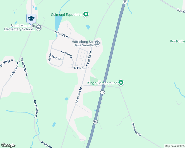 map of restaurants, bars, coffee shops, grocery stores, and more near 621 Range End Road in Dillsburg