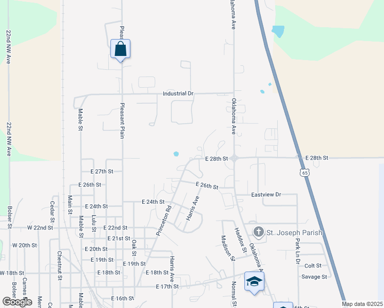 map of restaurants, bars, coffee shops, grocery stores, and more near 2701 Princeton Road in Trenton