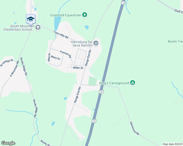 map of restaurants, bars, coffee shops, grocery stores, and more near 621 Range End Road in Dillsburg