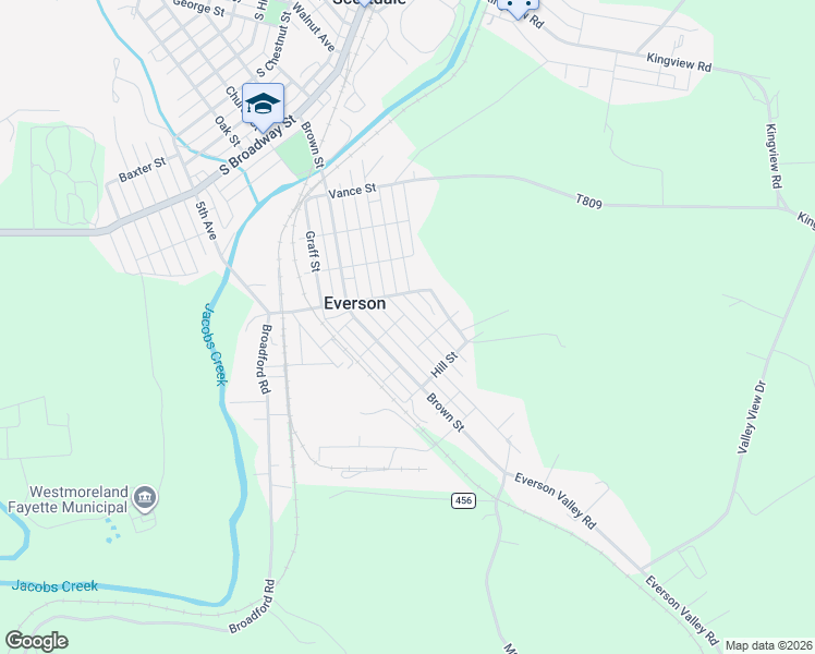 map of restaurants, bars, coffee shops, grocery stores, and more near 606 Painter Street in Everson